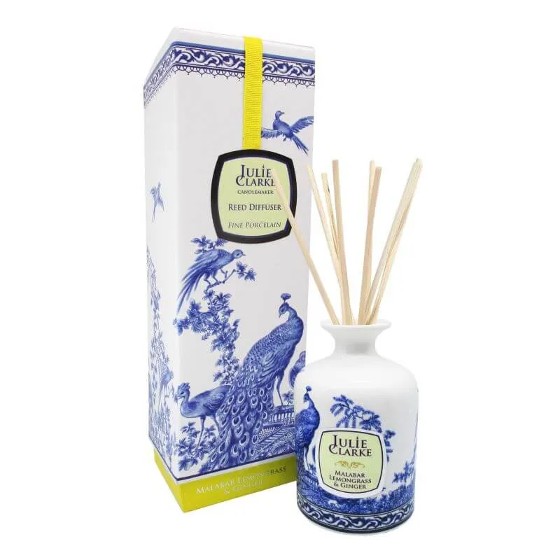 Fine Porcelain Spicy Scented Irish Diffuser- Ginger & Lemongrass