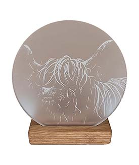 Wooly Highland Cow Tea-Lights Candle Holder