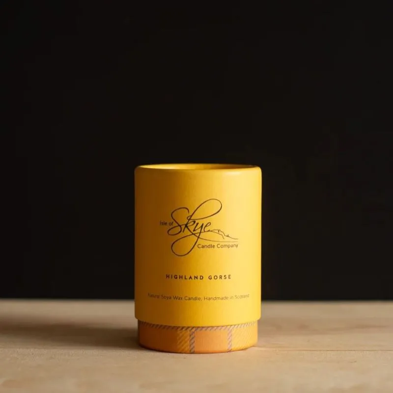 D67116 Handmade Highland Wild Gorse Candle - Small in Box Gaelsong