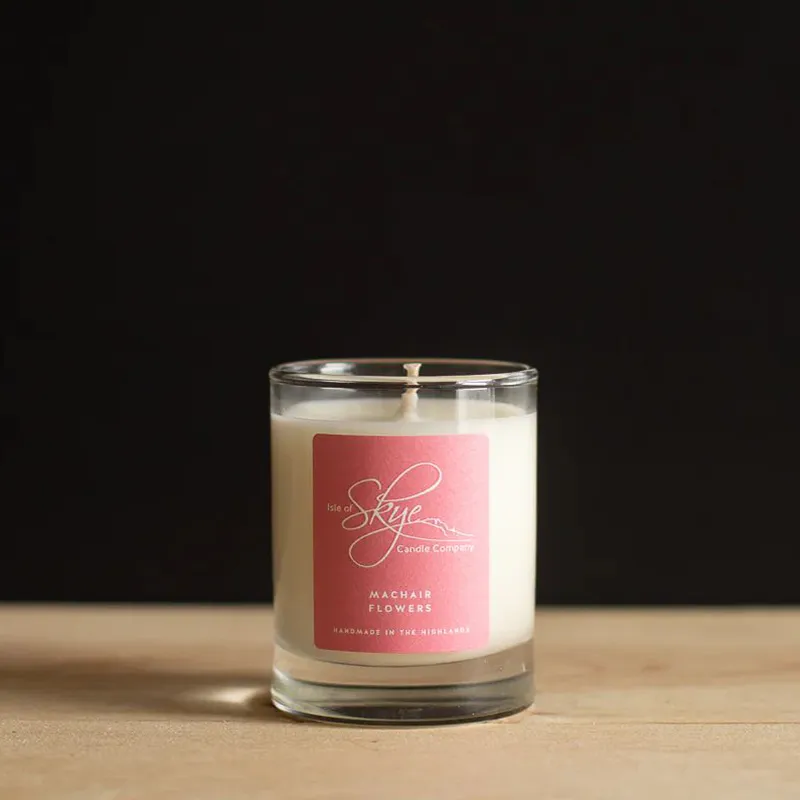 D67118 Handcrafted Machair Flowers Scottish Candle - Small Front Gaelsong