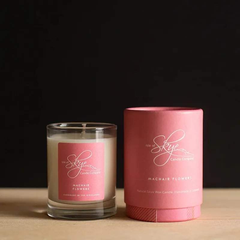 Handcrafted Machair Flowers Scottish Candle - Small
