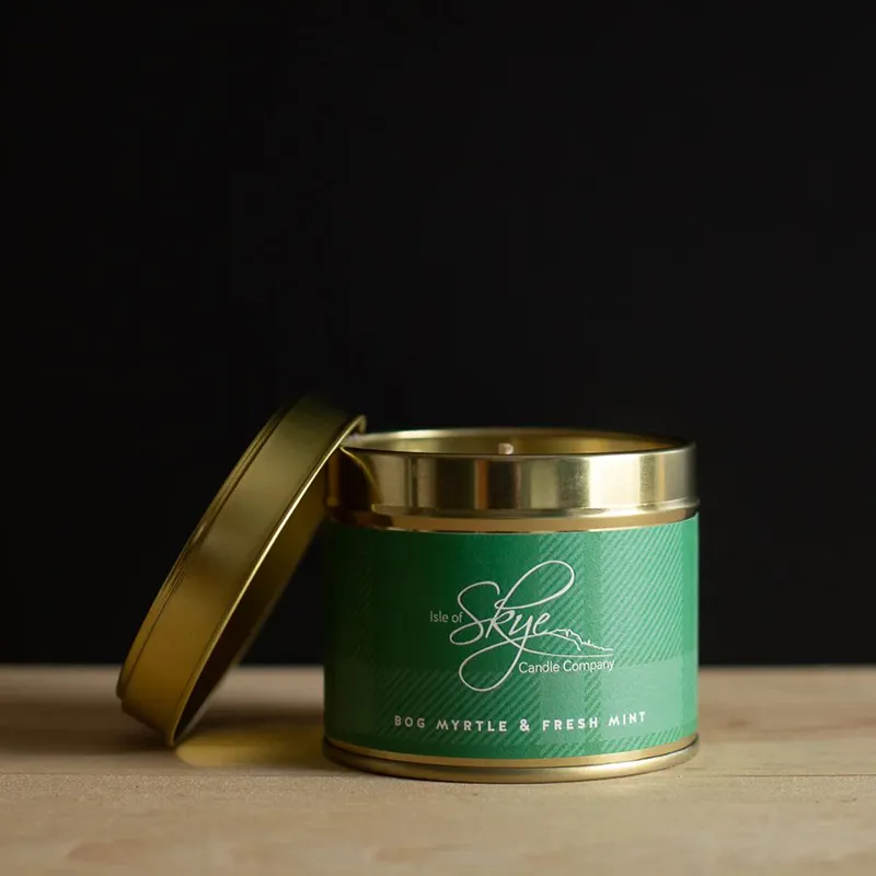 D67123 Vegan Scottish Bog Myrtle & Fresh Mint Candle  Gaelsong 
