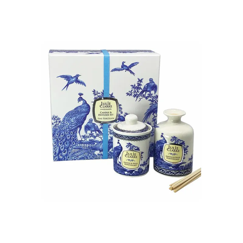 Celtic Diffuser & Candle Gift Set - Snowdrops & Holly Berries