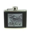 Embossed Highland Cow Hip Flask