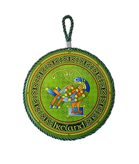 Ceramic Celtic Peacock Plaque