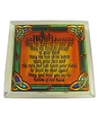 Irish Blessing Stained Mirror Coaster