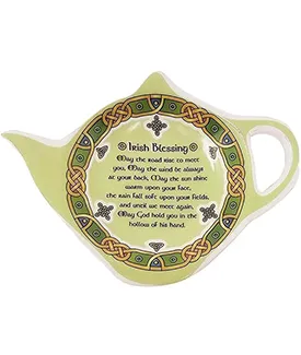Irish Blessing Ceramic Teabag Holder