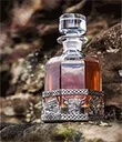 D68684 Handmade Pewter Glass Scottish Designed Decanter Lifestyle Gaelsong
