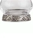 D68685 Pewter Highland Cow Close up Motif Whiskey Glass Gaelsong