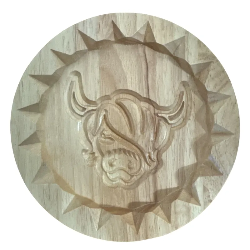 D68709COW Scottish Symbols Wooden Shortbread Moulds Gaelsong