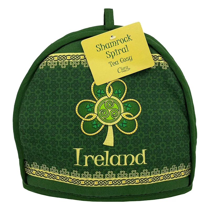 D68717 TEA COSY Celtic Spiral Shamrock Dinnerware Set Gaelsong