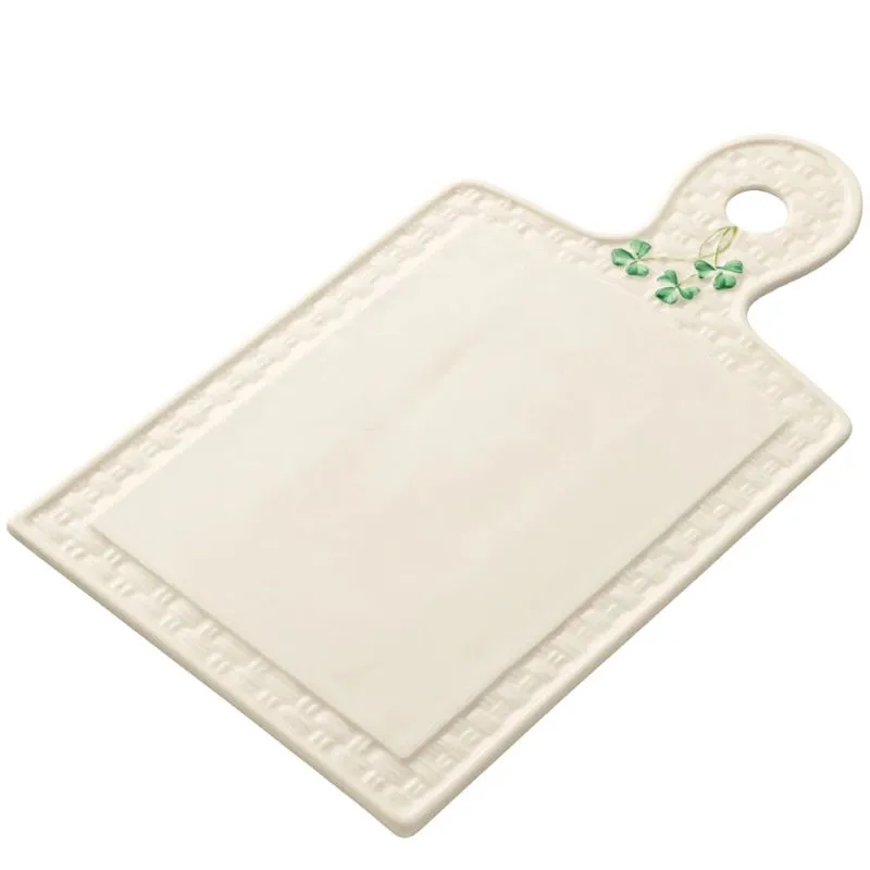Hand Painted Irish Shamrock Cheese Board
