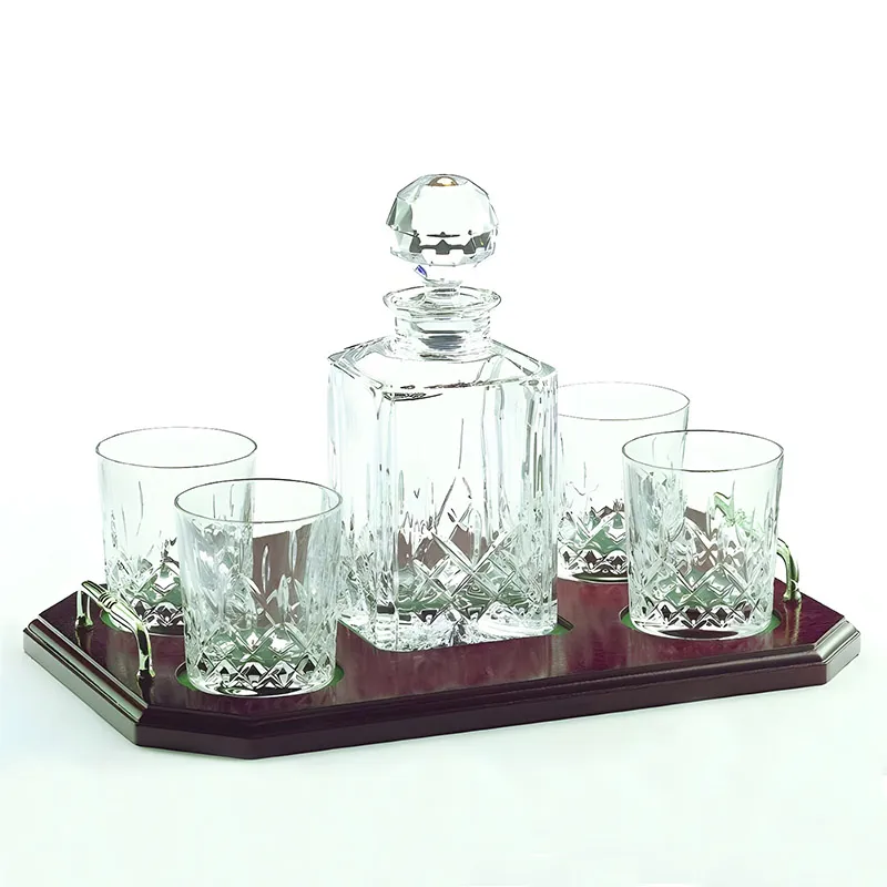 Irish Whiskey Decanter Tray Gift Set