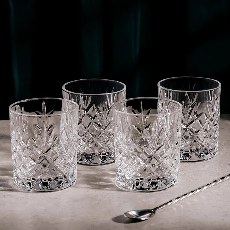 Crystal Irish Whiskey Tumbler Glass Set of 4