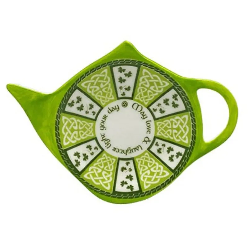 Bone China Irish Blessing Tea Bag Holder 