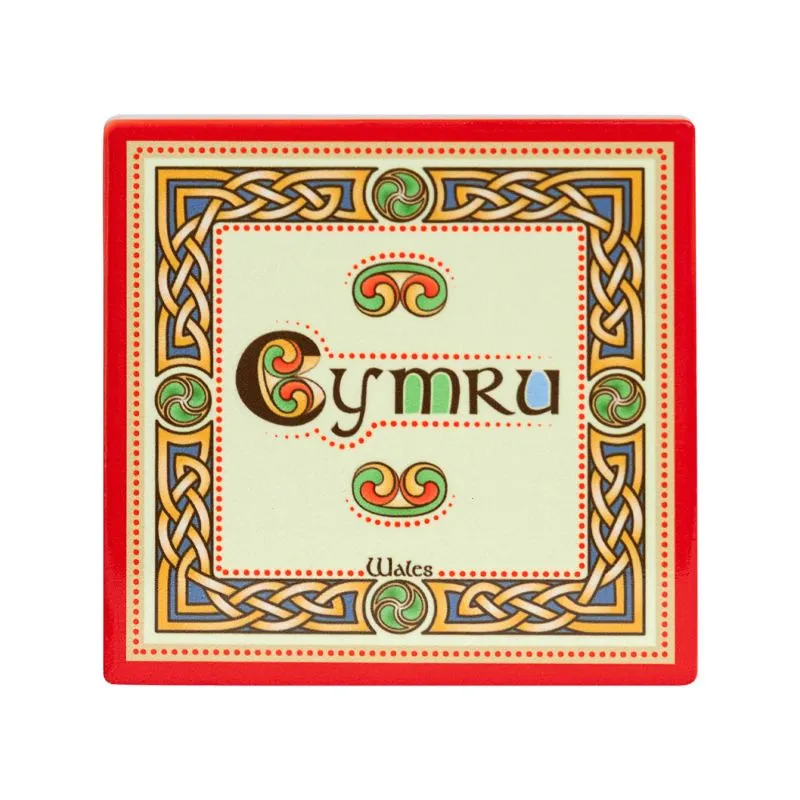 Square Ceramic Welsh Designed Coaster