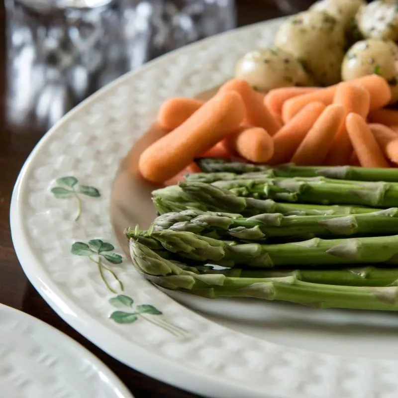 D68753 Parian China Irish Tableware with Shamrock Design Dinner Plate Gaelsong