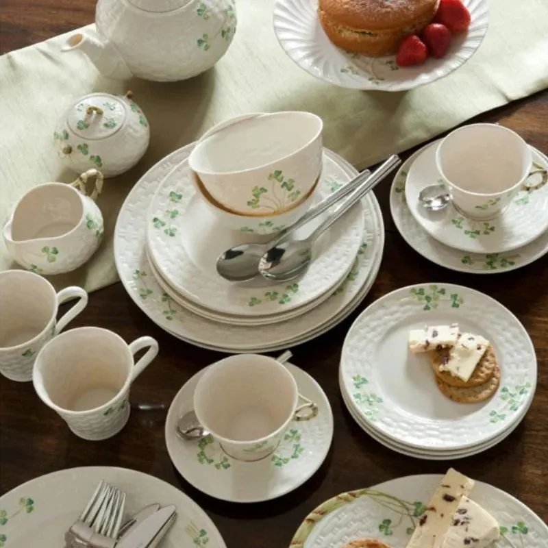 D68753 Parian China Irish Tableware with Shamrock Design  Gaelsong