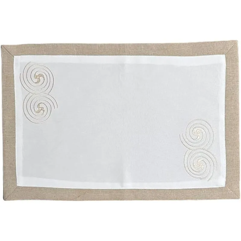 D80072 Embroidered Celtic Knot Irish Placemats Set of 2 Front View Gaelsong