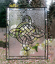 Beveled Window Celtic View Made of Stained Glass Gaelsong