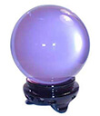 6 cm Crystal Ball with Stand Lavender Gaelsong