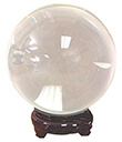 8 cm Crystal Ball with Stand Clear Gaelsong