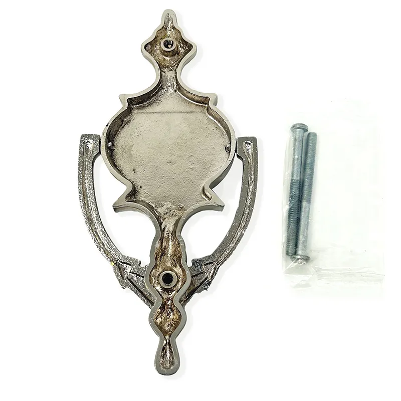 D91221 Irish Georgian Welcome Style Door Knocker Back SIde View Available for All Finishes Options Gaelsong