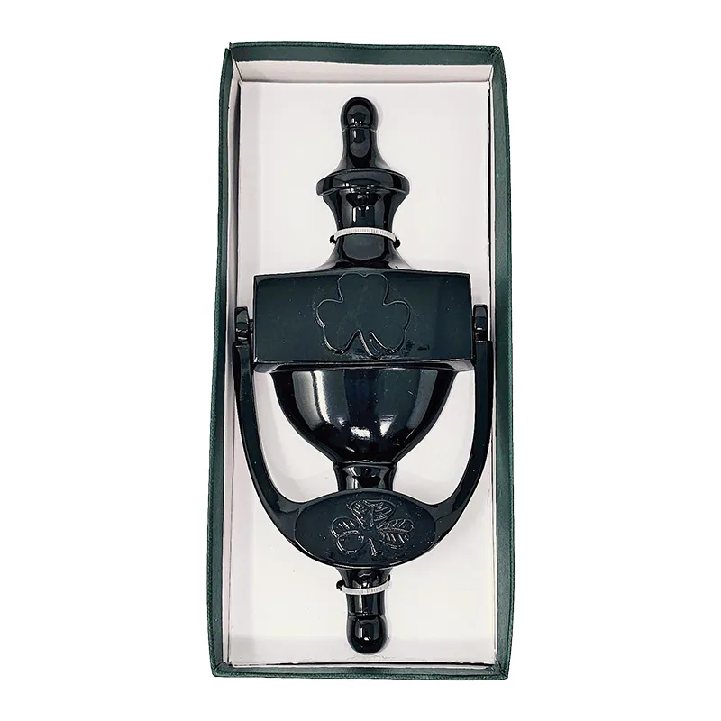 D91226 Irish Shamrock Door Knocker in Pewter BLACK BRASS BOX Available for All Finishes Options Gaelsong