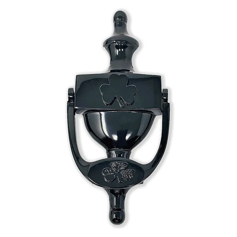 D91226 Irish Shamrock Door Knocker in Pewter BLACK BRASS Gaelsong