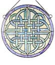 Eternity Celtic Weave Stained Window