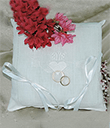Irish Linen Claddagh Wedding Ring Cushion view 2