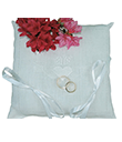 Irish Linen Claddagh Wedding Ring Cushion view 1
