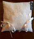 Irish Linen Claddagh Wedding Ring Cushion view 3