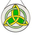 Trinity Knot Stained Glass Suncatcher