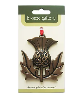 Scottish Thistle Ornament in Bronze