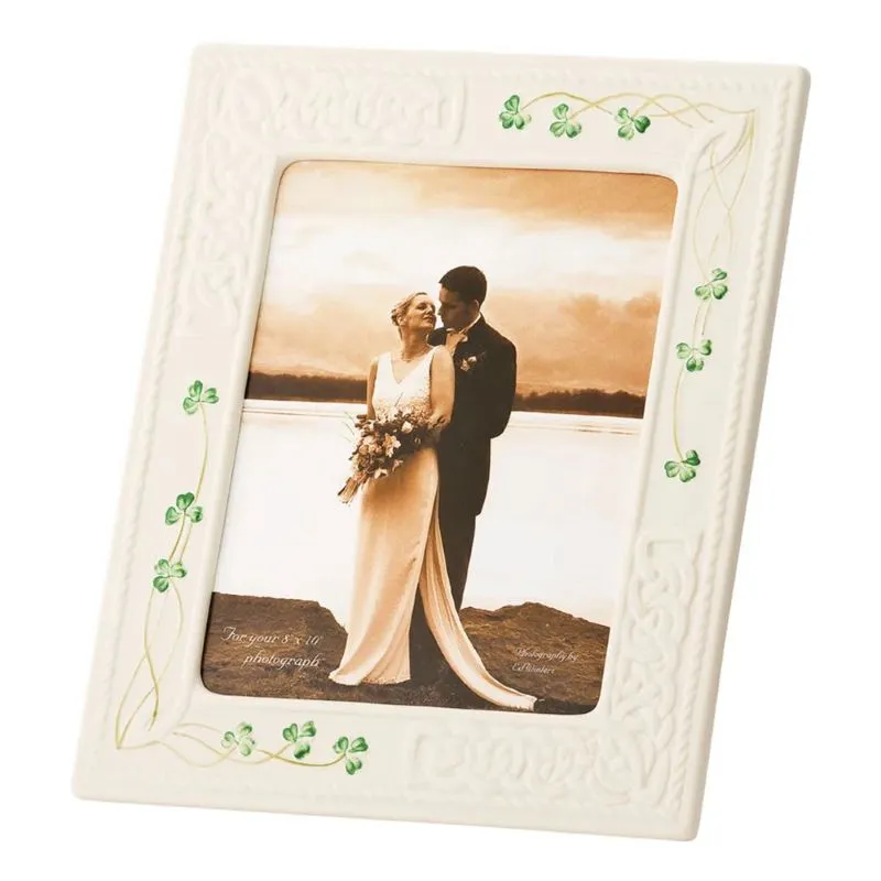Hand Painted Tara Shamrock Picture Frame 