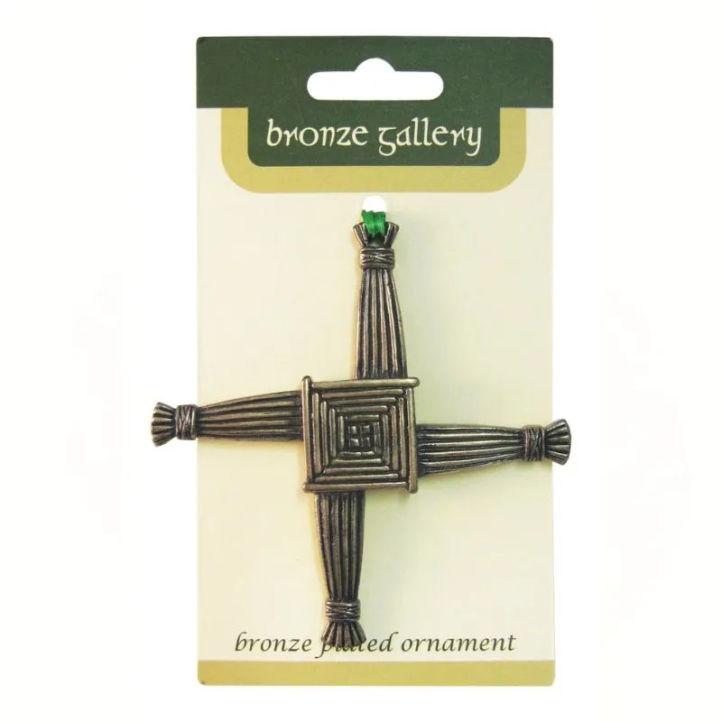 D91335 Bronze Plated St. Brigid's Cross Wall Hanging Gaelsong