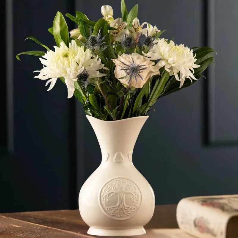 D91347 Parian China Tree of Life Vase Gaelsong