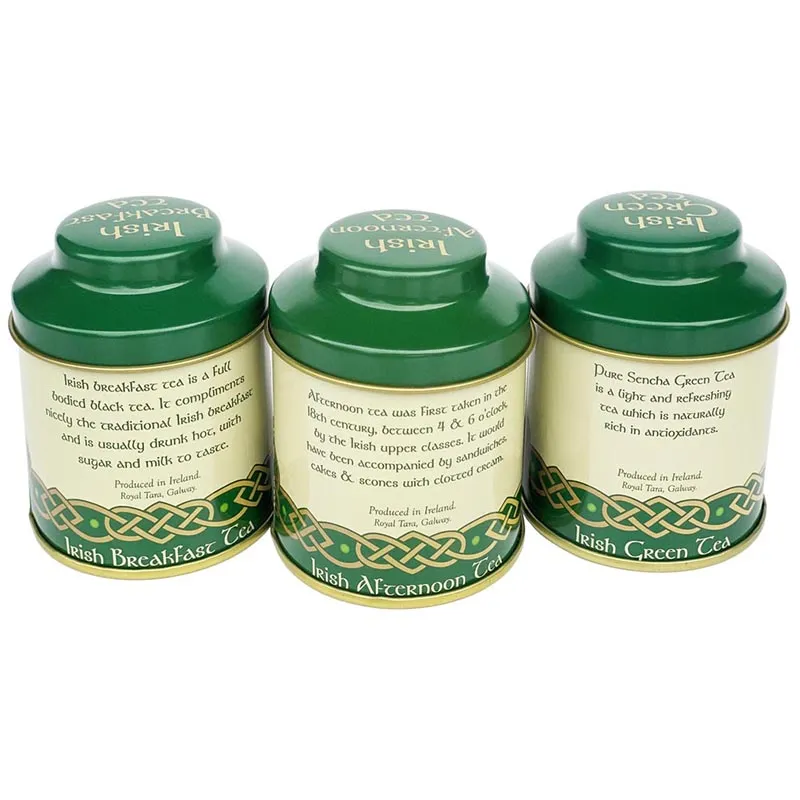 F10058 Irish Tea Caddy Set of 3 Tea Use Story Gaelsong