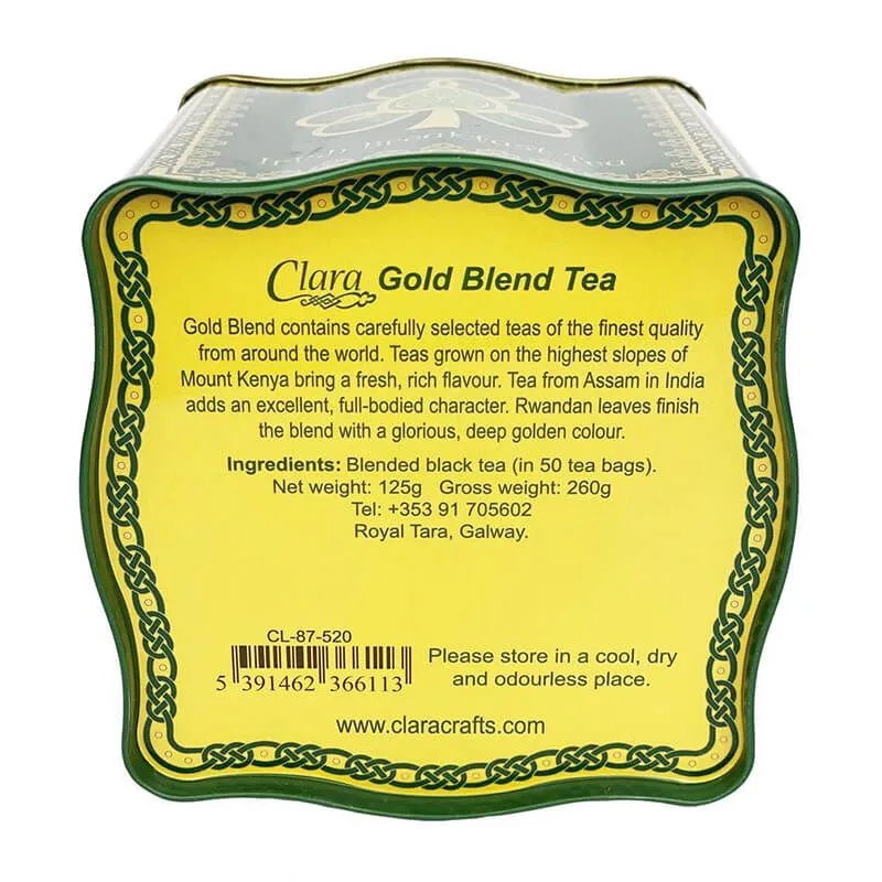F10059 Shamrock Spiral Irish Breakfast Tea Ingredients Gaelsong