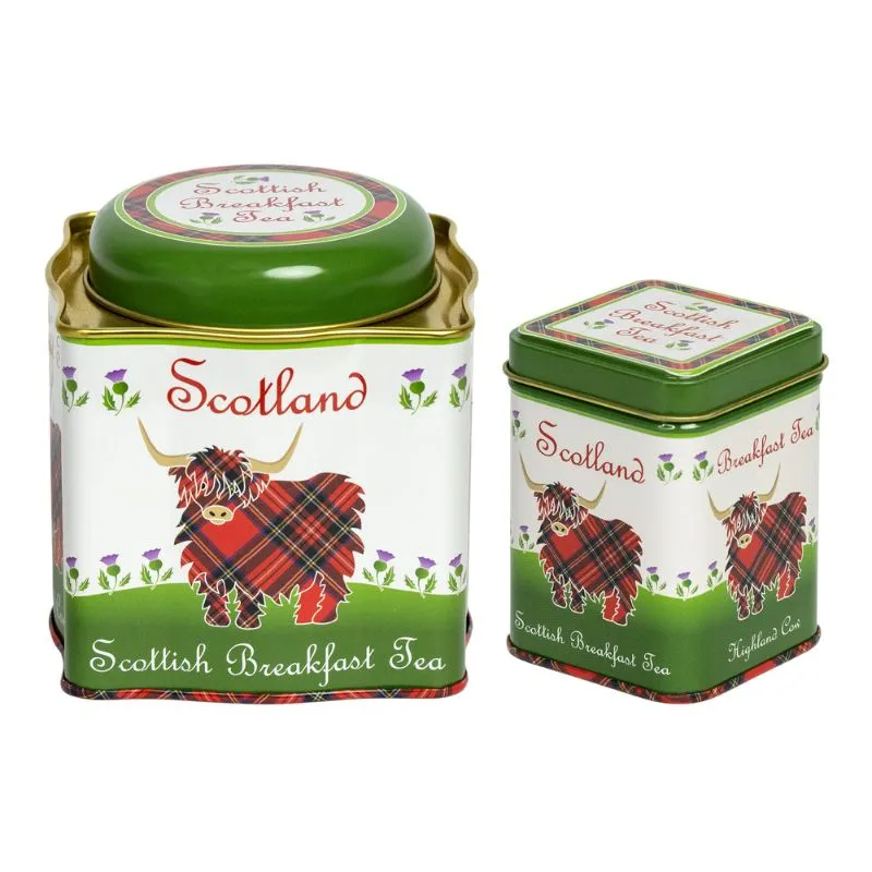 F10065 Highland Cow Scottish Breakfast Tea Set of 2 Gaelsong