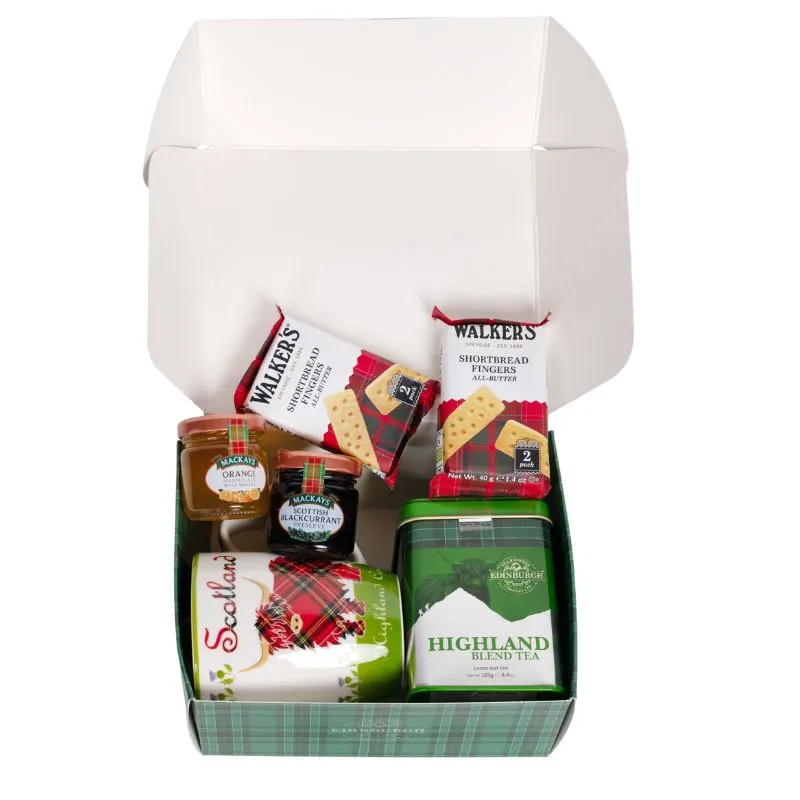 F10075 Scotland Afternoon Tea Hamper Gift Set Gaelsong