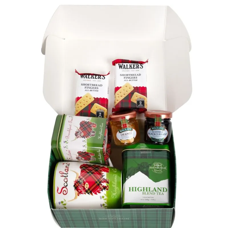 F10075 Scotland Afternoon Tea Hamper Gift Set Gaelsong