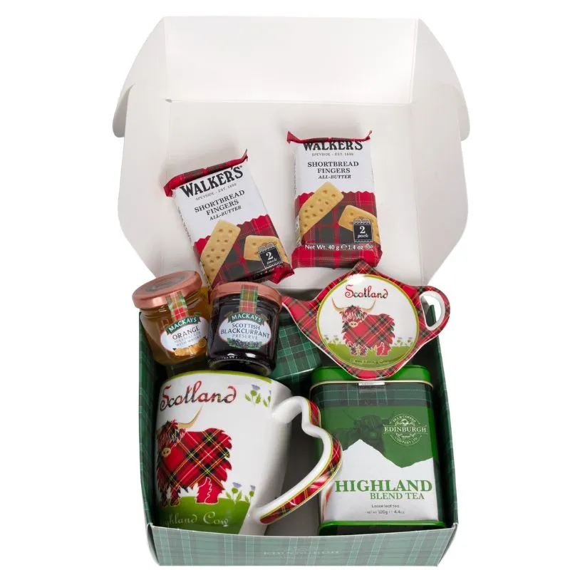 F10075 Scotland Afternoon Tea Hamper Gift Set Gaelsong 