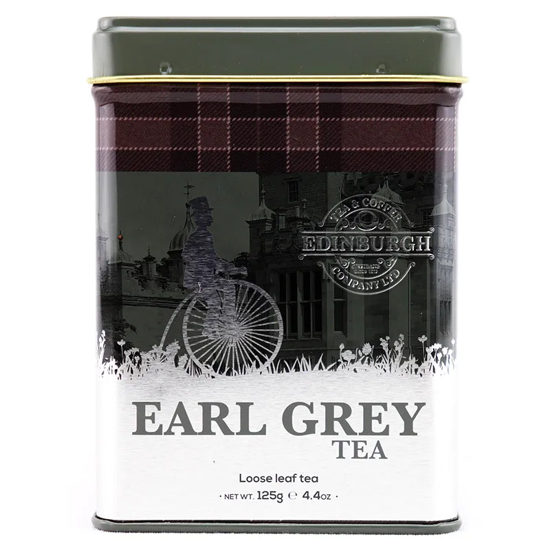 F10080 125 TIN Edinburgh Earl Grey Blend Tea Gaelsong
