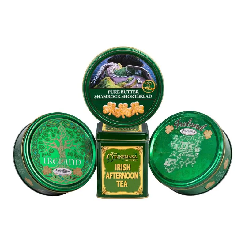 F10089 Traditional Pure Butter Irish Shortbread Cookies Set of 4 Gaelsong
