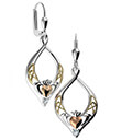 Endless Love Claddagh Earrings Gaelsong