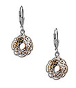 New Window to the Soul Earrings Double Ring of Silver Knotwork Gaelsong