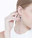 Irish Rose Gemstone Earrings  view 2