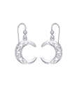 Guidance of the Crescent Moon Dangle Earrings